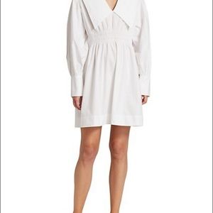 Ganni Organic Cotton Poplin Mini Dress- RUNS LARGE